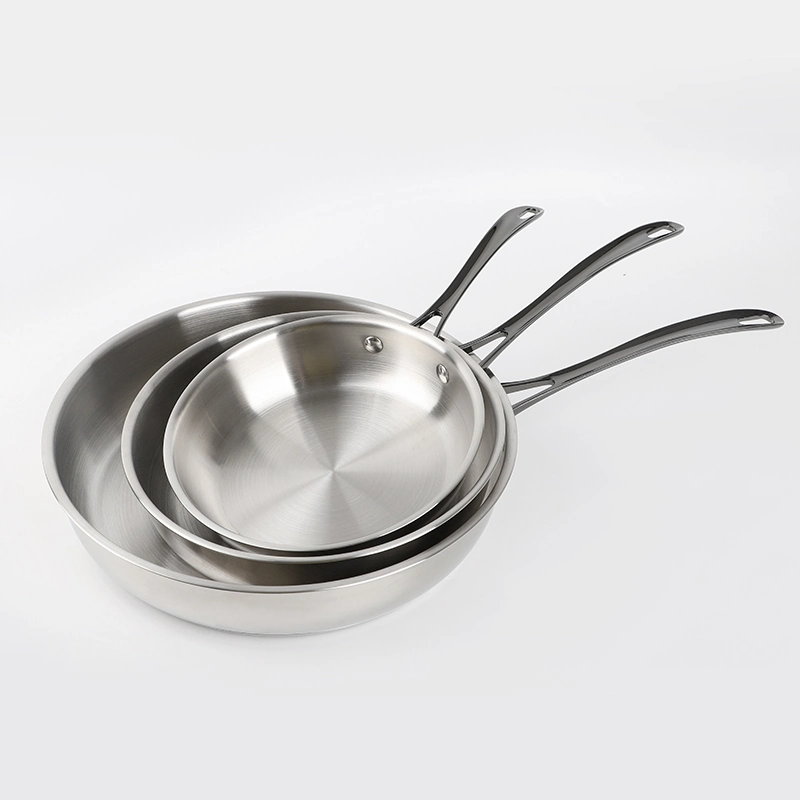 Straight Shape Stainless Steel Fry Pan