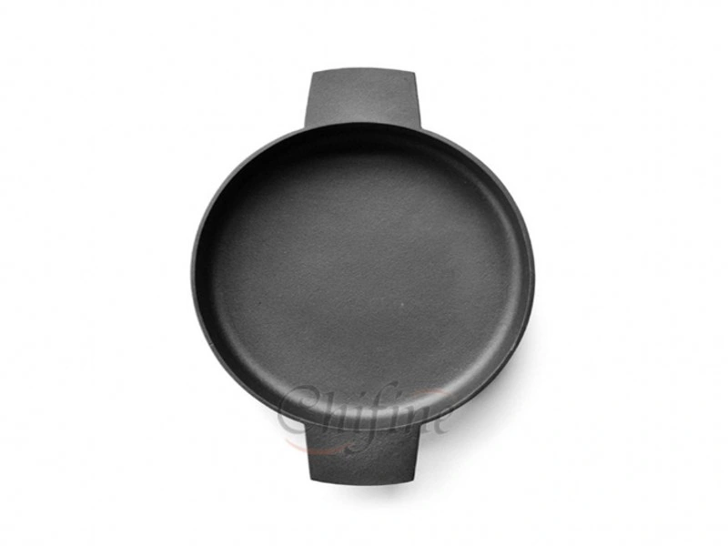 Customized BBQ Grill Cookware Frying Pan Sand Cast Iron Pan