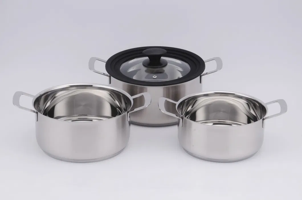 2022 New Kitchen PRO Stainless Steel Saucepan Cookware Set Sauce Pan